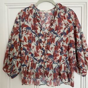 Doen Spring 2017 Floral Blouse